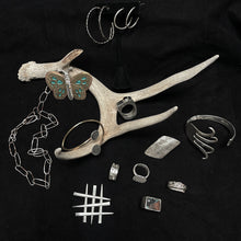 Load image into Gallery viewer, Sterling Silver Mod Brutalist Weave Pendant