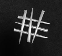 Load image into Gallery viewer, Sterling Silver Mod Brutalist Weave Pendant