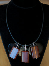 Load image into Gallery viewer, Black Horn Carnelian Mod Bead Necklace