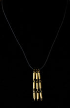 Load image into Gallery viewer, Mod Vintage Brass Link Drops on Leather