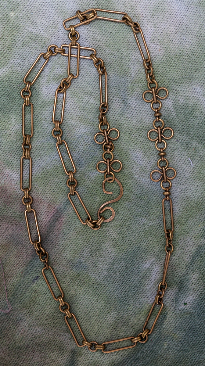 Vintage Brass Chain Necklace Variable Length – Adorn Reborn