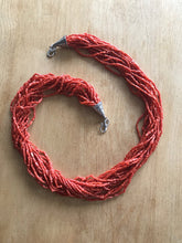 Load image into Gallery viewer, Coral multi-strand beaded necklace lanyard eyeglass holder