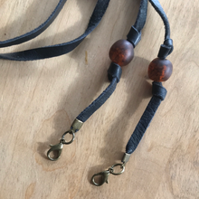 Load image into Gallery viewer, Soft Leather Lanyard + Eyeglass Holders