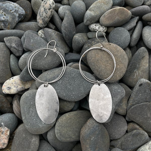 Sterling silver dangle earrings
