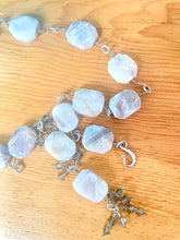 Load image into Gallery viewer, Lace Agate • Crystal • Sterling Silver Beaded Necklace