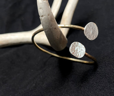 Sterling Silver and Brass Bracelet