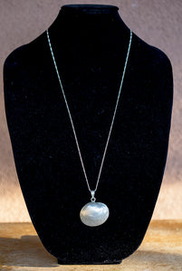Sterling Silver Casted Sea Shell Long Necklace