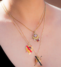 Load image into Gallery viewer, Heirloom 22K Gold Vermeil and Gemstone necklaces