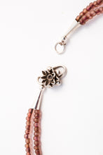 Load image into Gallery viewer, Rose Quartz Cherry Blossom Agate Double strand Necklace