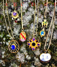 Load image into Gallery viewer, Heirloom 22K Gold Vermeil and Gemstone necklaces