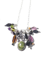 Load image into Gallery viewer, Heirloom Moss Agate Gemstone Sterling Silver Charm Necklace