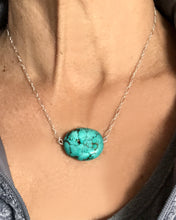 Load image into Gallery viewer, Sterling Silver with Turquoise Nugget Pendant